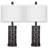 Doroteja 24.5" Bedside Metal USB table lamp set with Night Light and Touch Control-853430730