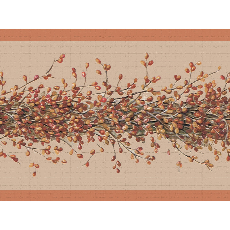 Bordure de papier peint à peindre L 15 pi x l 7 po Vines