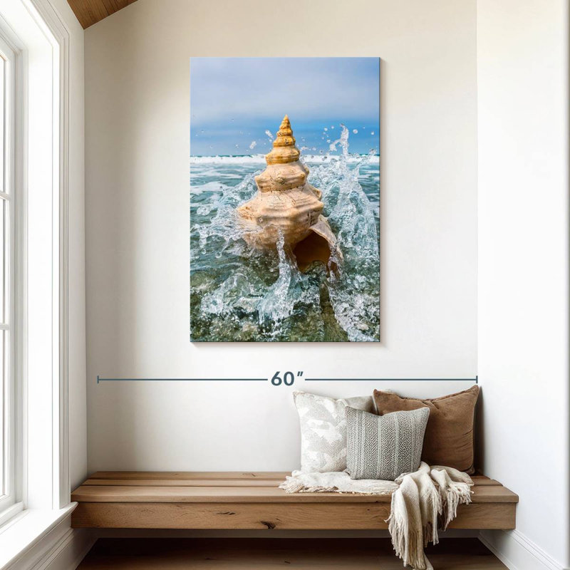 Aletra Ocean Conch Shell, 45" H x 30" W