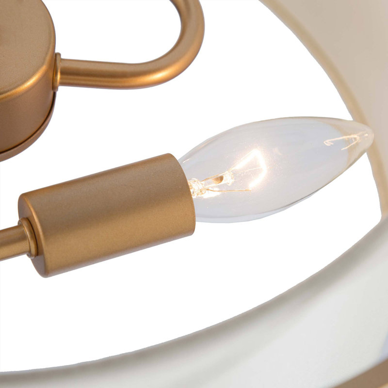 Plafonnier cylindrique semi-encastré 3 lumières Azie