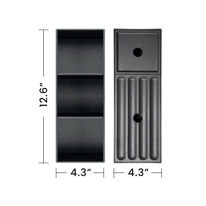 Base de meuble-lavabo mural simple 48 48,01 po seulement, Blanc / noyer