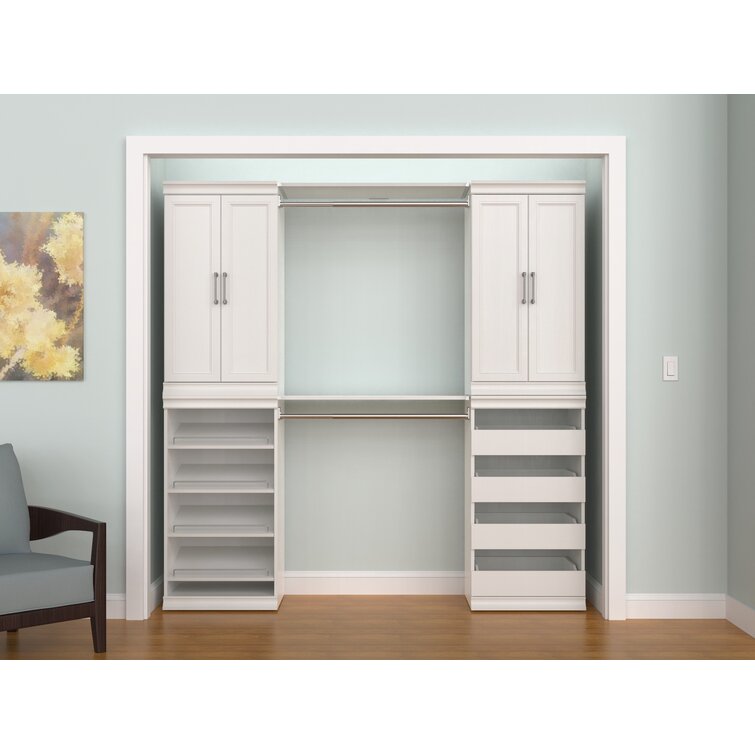 ClosetMaid Modular Storage 69 W - 91 W Closet System with Doors