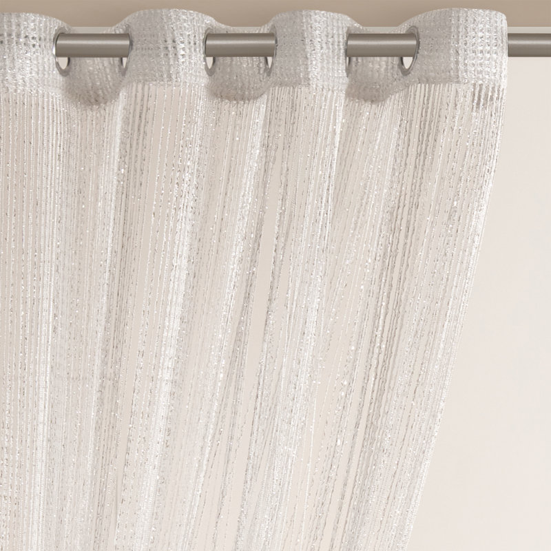 Night Sky Sheer Curtain Single Panel, 52" W x 63" L