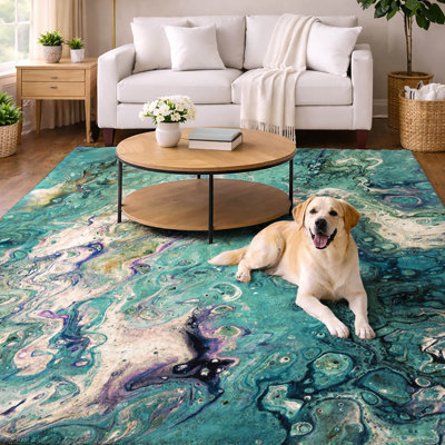 Tapis à poil long de qualité supérieure lavable à la machine ADS49