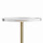 Table de bout en acrylique transparent, table d'appoint en acrylique avec base solide, plateau de table rond 11,9 x 11,9 po, hauteur 21,4 po, pour le café, les boissons, la nourriture, les collations utilisées dans le salon, la chambre à coucher et le bureau