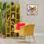 Art mural orange et bleu sur toile flottante encadrée par LSR Design Studio-2063910004-2063910007