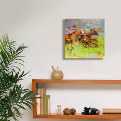 Epic Graffiti 'They Are Coming'  by Valtcho Tonov Canvas Wall Art, 12" x 12"