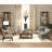 3 Piece Marble Top Nesting Table Set-Brass
