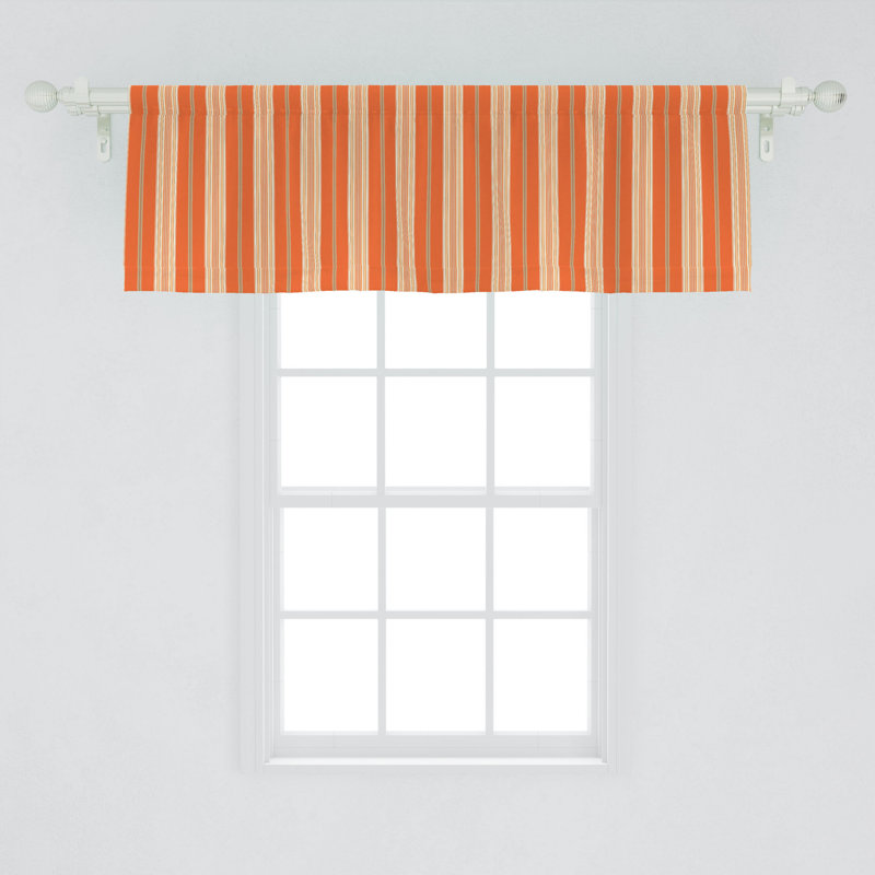 Striped Tailored Window Valance