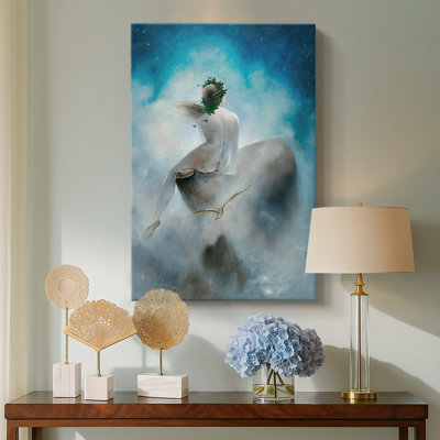 Asking the Stars  -Gallery Wrapped Canvas by Karl Wilhelm Diefenbach