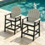 Chaise haute en PEHD Adirondack, tabouret de bar d'extérieur avec repose-pieds-726698211