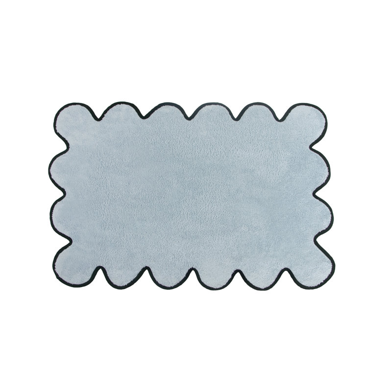 Charish Scalloped Tubmat, Blue