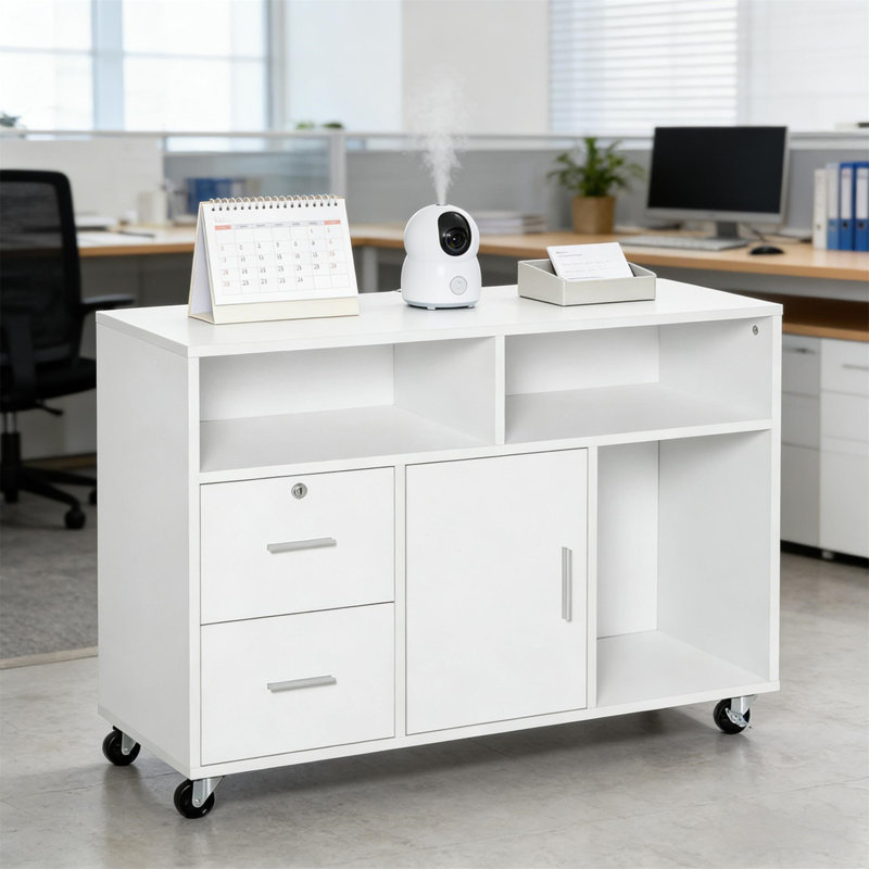 Armoire de rangement mobile, support d'imprimante, armoire de rangement de bureau