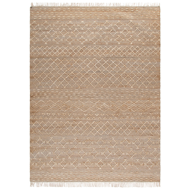 Southwestern Handmade Hand-Loomed Area Rug, Rectangle 8' x 10'