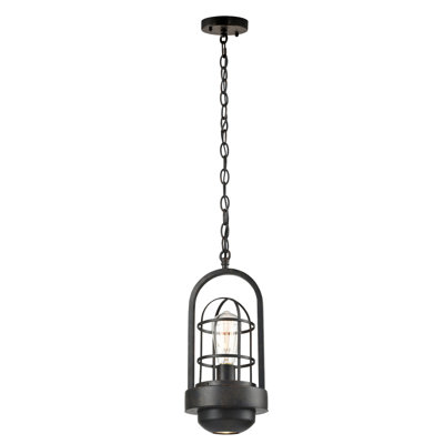 Luminaire suspendu géométrique 2 lumières lanternes
