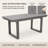 Outdoor Grey Dining table &meeting table
