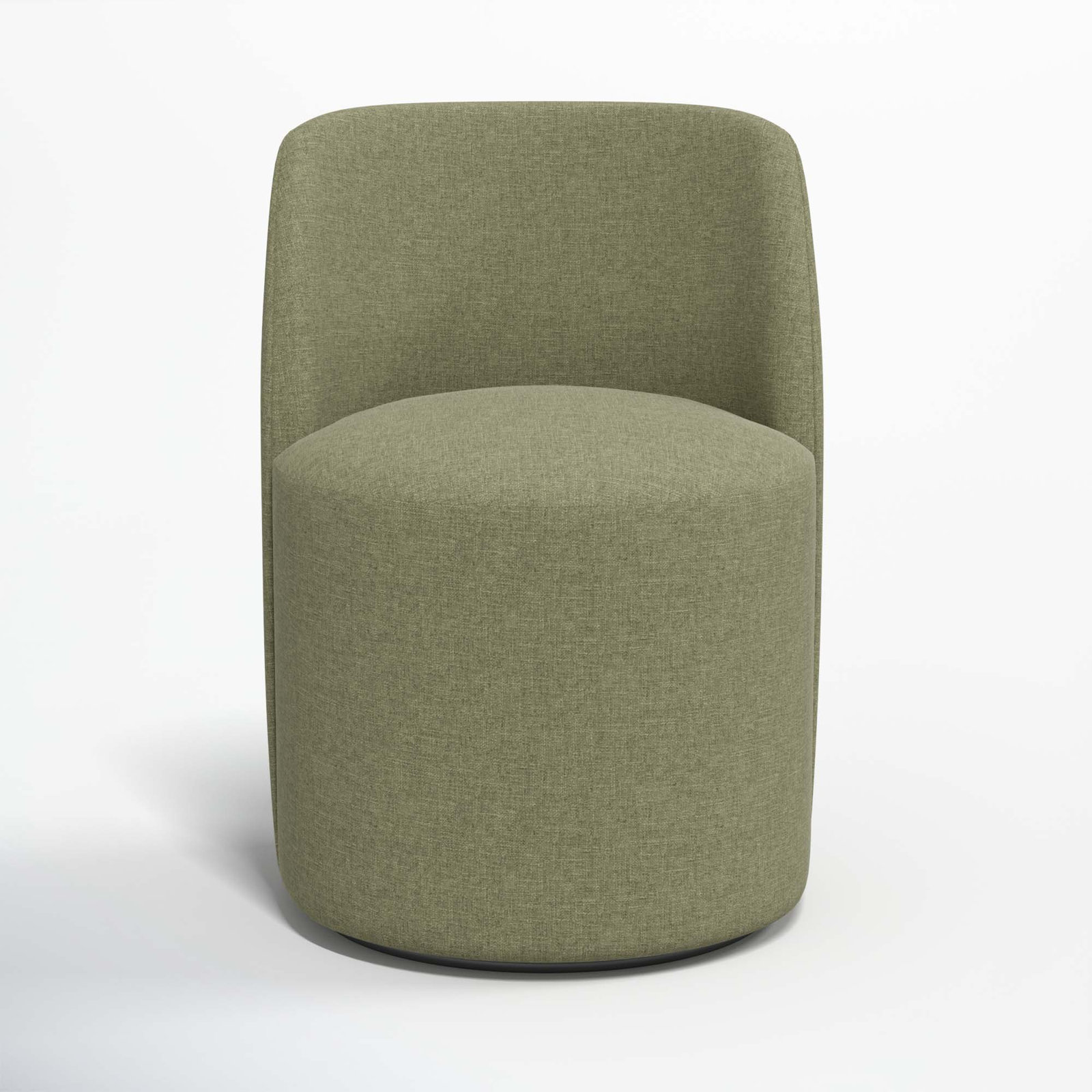Begonia Swivel Side Chair, Zuma Laurel Textured Linen
