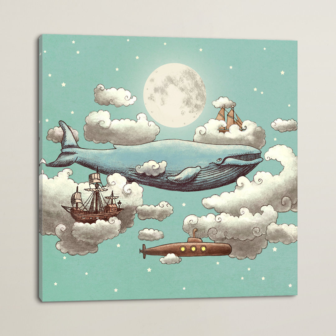 " Ocean Meets Sky Square #2 " by Terry Fan East Urban Home