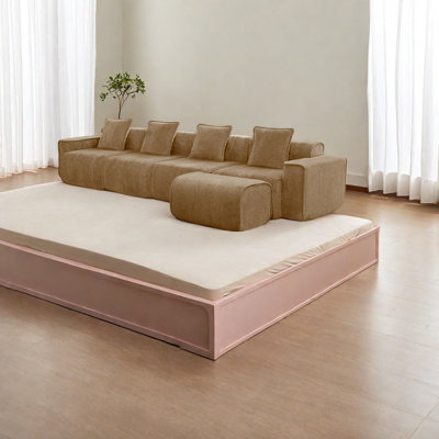 Spacious Velvet Sectionals, Modern Design No Assembly Required, Perfect For Family Entertaining