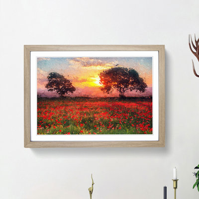 Poppy Meadow - Picture Frame Painting Print