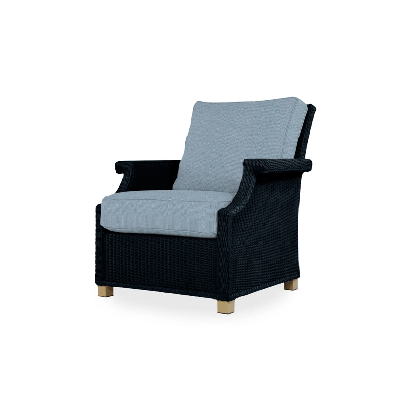 Hamptons Outdoor Lounge Chair, Cottage Pepper, Ebony