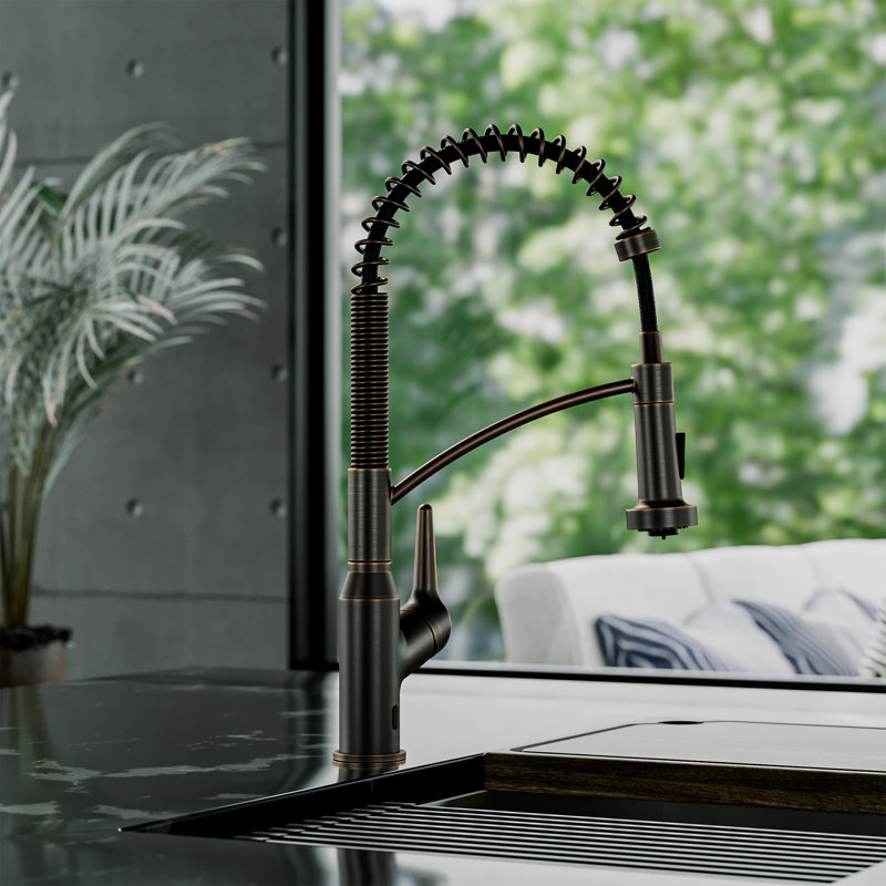 Karran Scottsdale Pull Down Touchless Kitchen Faucet, Oil Rubbed Bronze