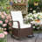 Outdoor Rocking Rattan Recliner with Adjustable Footrest and Cushions, 352lbs Capacity-883454704-883454708
