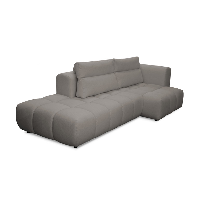 4 Seater Sofa & Chaise, Right Hand Facing, Grey
