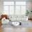 Chenille curved sectional sofa with 4 pillows,Curved Symmetrical Modular Semi Circular Sofa Sectional-2009661103-2009661100