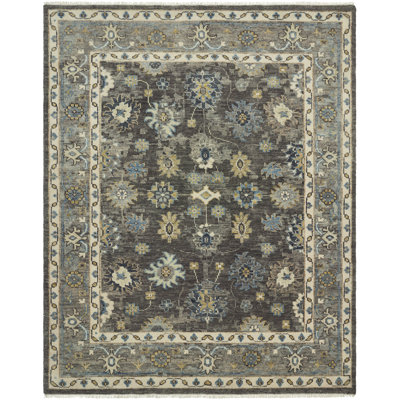 Oushara Hand Knotted Wool Oriental Area Rug