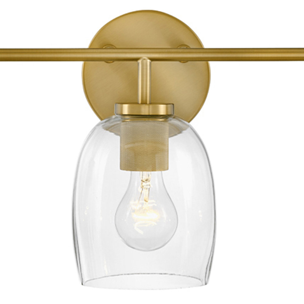 Attamore 3 Light Dimmable Vanity Light, Gold