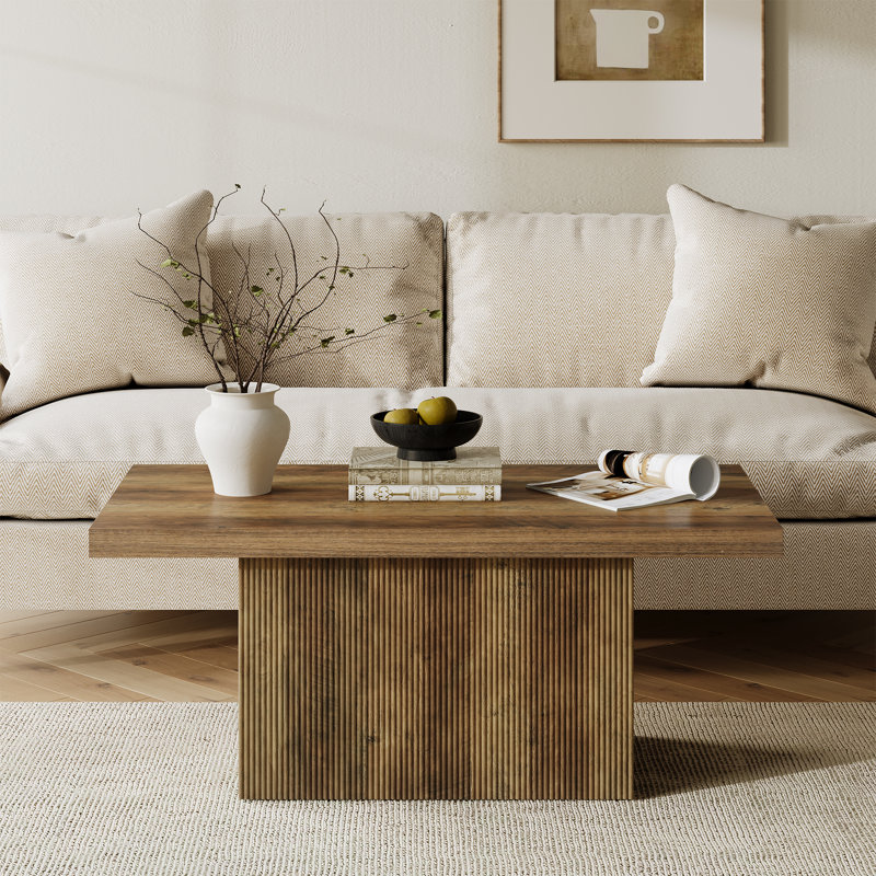 Grande table basse avec piédestal de 47 po