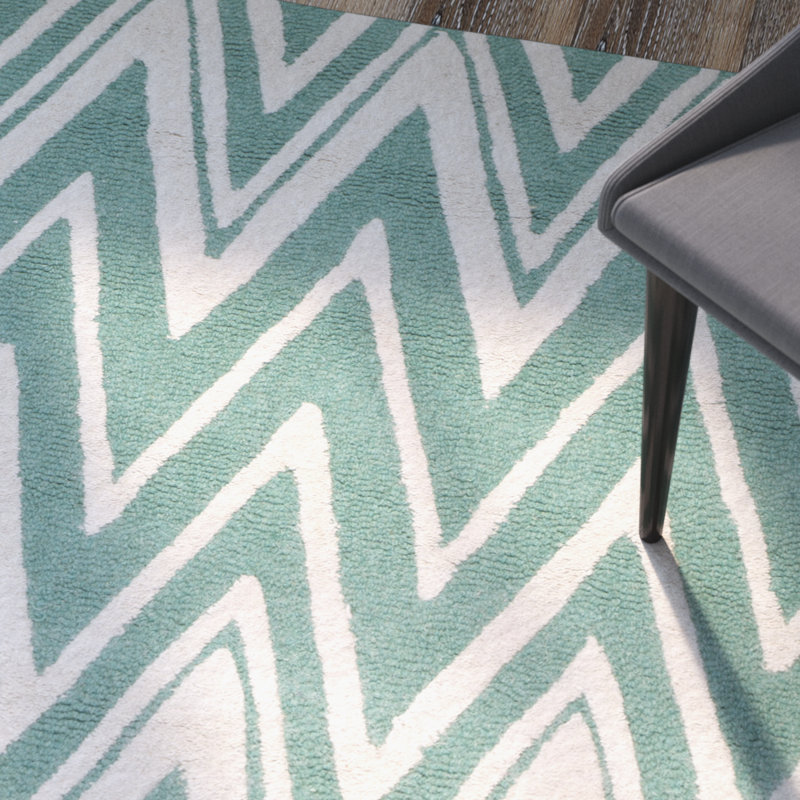 Tapis en laine touffeté à la main Sanyla, Rectangle 3 pi x 5 pi