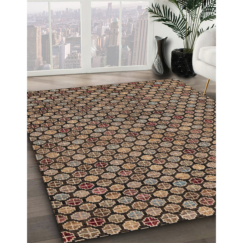 Abstract Indoor Rug, Round 5'