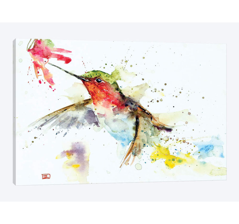 « hummer & fleur » par dean crouser,, reproduction d’impression sur toile tendue, H 12 po x l 18 po x P 1,5 po, Toile tendue