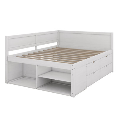 Elsi 4 Drawers Corner Daybed with Storage Shelves by Wildon Home