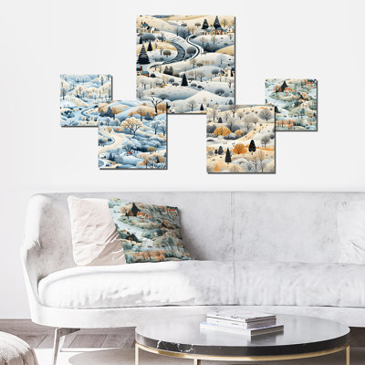 Gurshan - Floral Wall Art Set Of 5