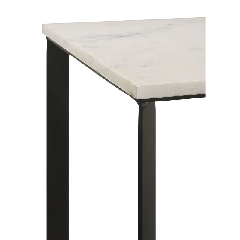 Lhiam Marble Top End Table