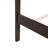 Bed with Tall Headboard & Footboard, USB Charging Station, Pinewood Bed with Strengthened Bed Frame,Walnut-2067062930