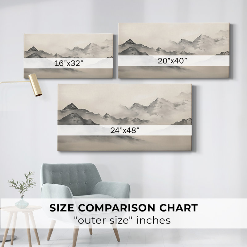 Paysage, série CCDXII, toile tendue avec châssis, prête à être accrochée, H 21 po x l 41 po, Doré