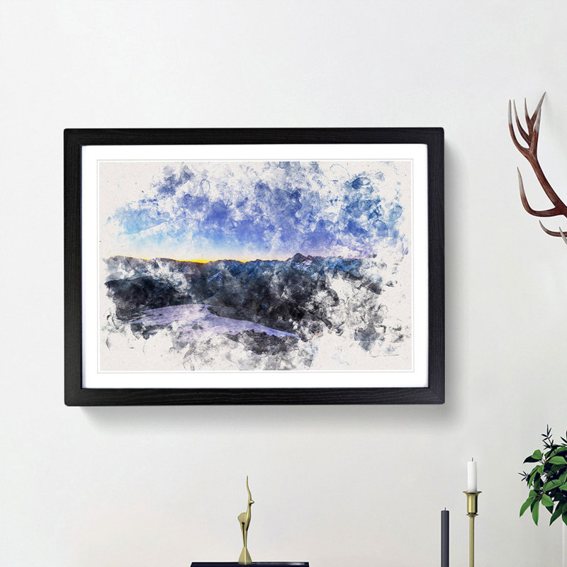 Jasper National Park in Canada - Picture Frame Painting Print, Black Framed, 62cm H x 87cm W x 2cm D