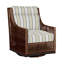 Fauteuil coulissant et pivotant péninsule - acajou / châtaignier-404402139-404407340-535929811