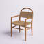 Chaise avec accoudoirs en bois massif Kashmir-980238153-980238152