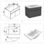 590mm Single Bathroom Vanity with Integrated Ceramic Basin