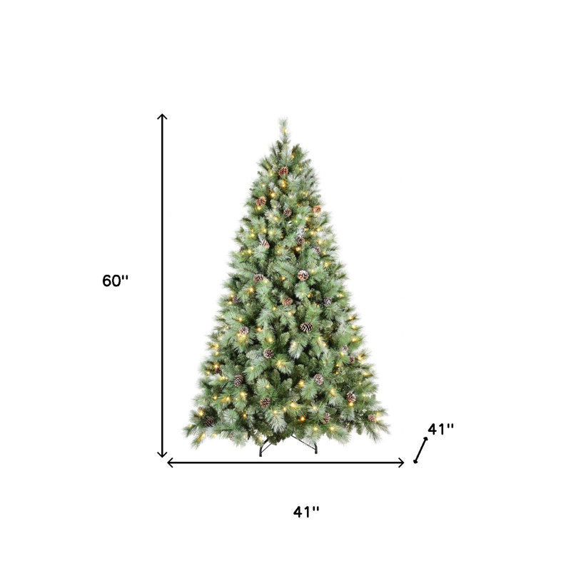 Arbre de Noël pin 5 pi avec lumières décoratives