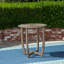 Table 27,5 po en bois gris avec une touche rustique - stable