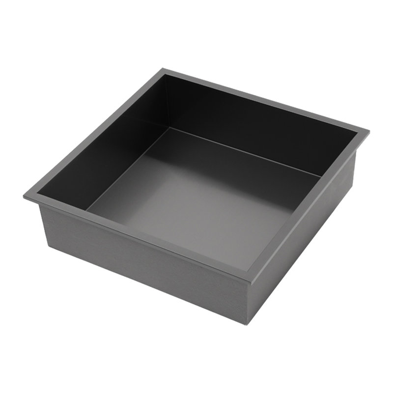 Niche murale en acier inoxydable, Noir mat