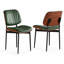  Ensemble de 2 chaises de salle à manger en similicuir de style moderne Mid-Century avec structure en bois pour les salles à manger, les cuisines et les salons-1641908316