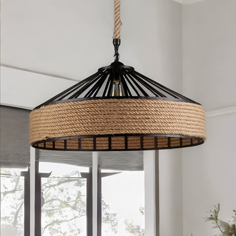 18cm H Pendant Shade in Brown