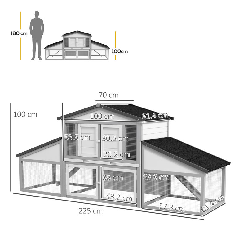 Weather Resistant Rabbit Cage
